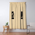 Minimalist abstract geometric Window Curtain Gallery Image 5