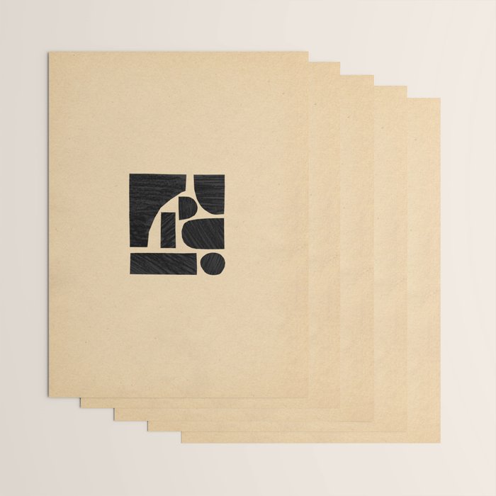 Minimalist abstract geometric Wrapping Paper Gallery Image 3