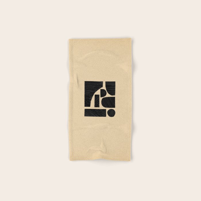 Minimalist abstract geometric Bath Towel Gallery Image 1