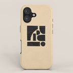 Minimalist abstract geometric iPhone Case Gallery Image 1