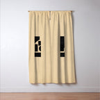 Minimalist abstract geometric Window Curtain Gallery Image 3