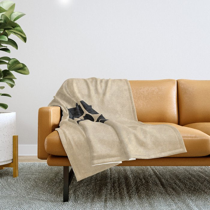 Minimalist abstract geometric Throw Blanket Gallery Image 1