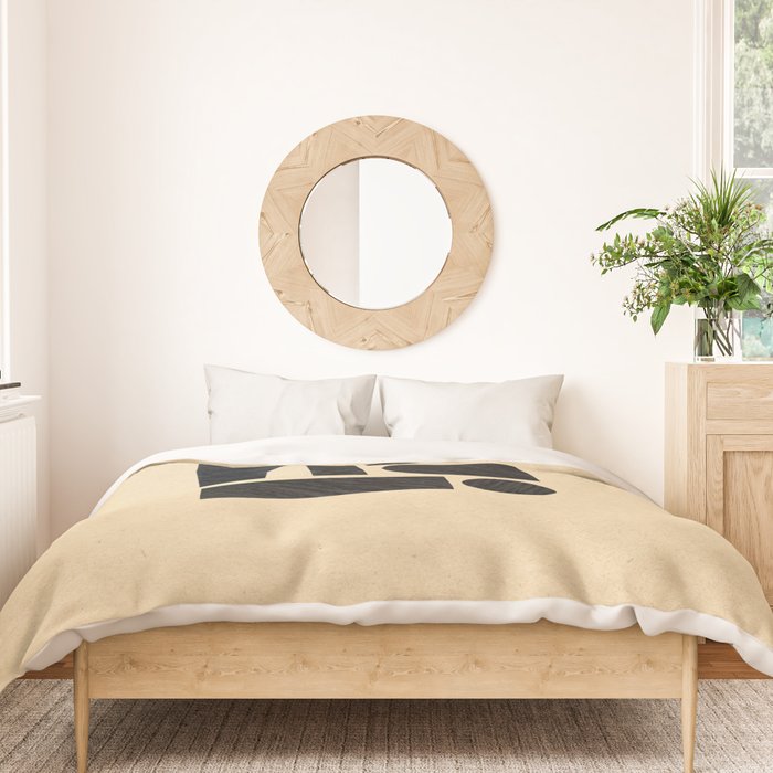 Minimalist abstract geometric Duvet Cover Gallery Image 3