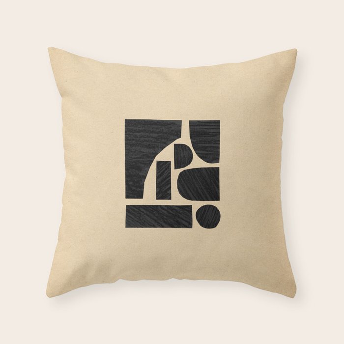 Minimalist abstract geometric Throw Pillow Gallery Image 6
