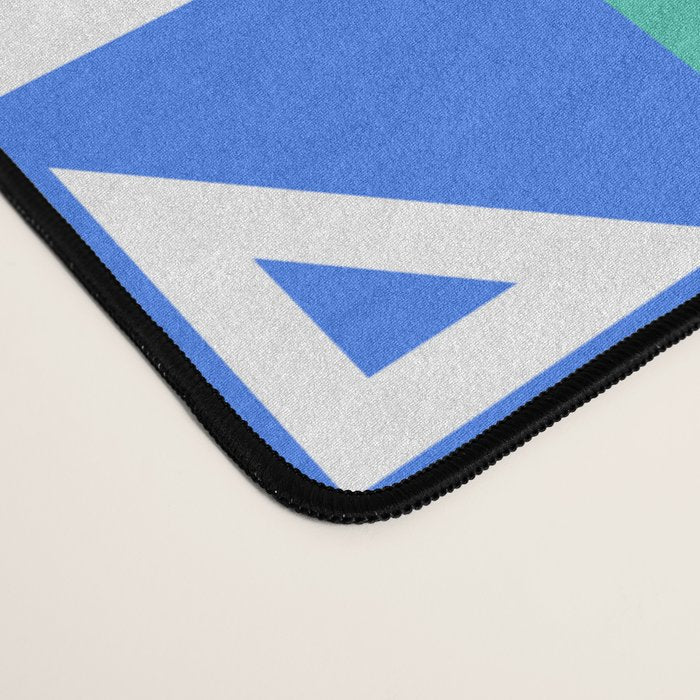 Colorful back to school geometric mosaic pattern Desk Mat Gallery Image 4