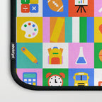 Colorful back to school geometric mosaic pattern Laptop Sleeve Gallery Image 3