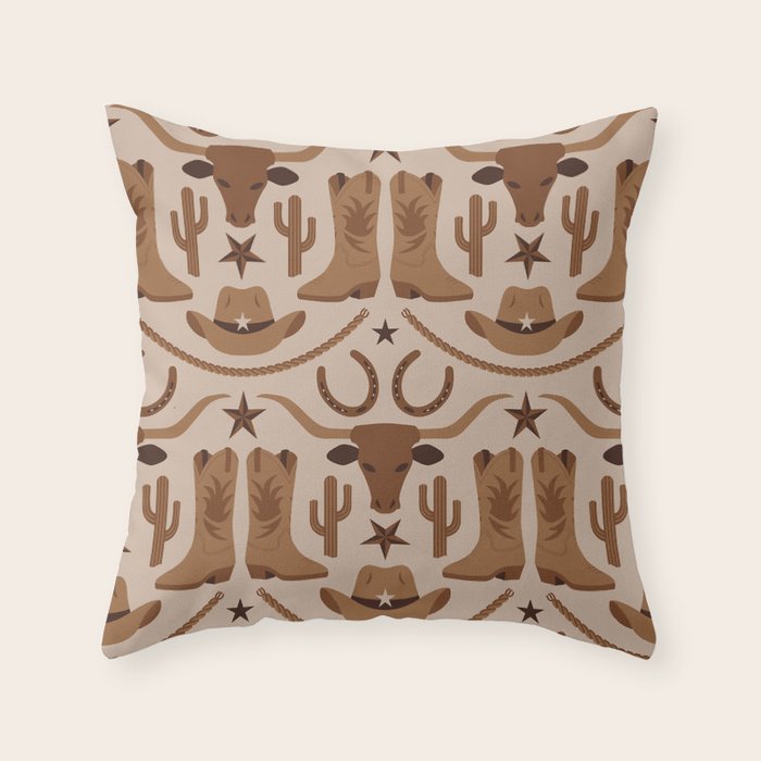 Old Wild West Throw Pillow Gallery Image 6