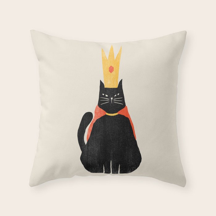 My king Throw Pillow Gallery Image 1