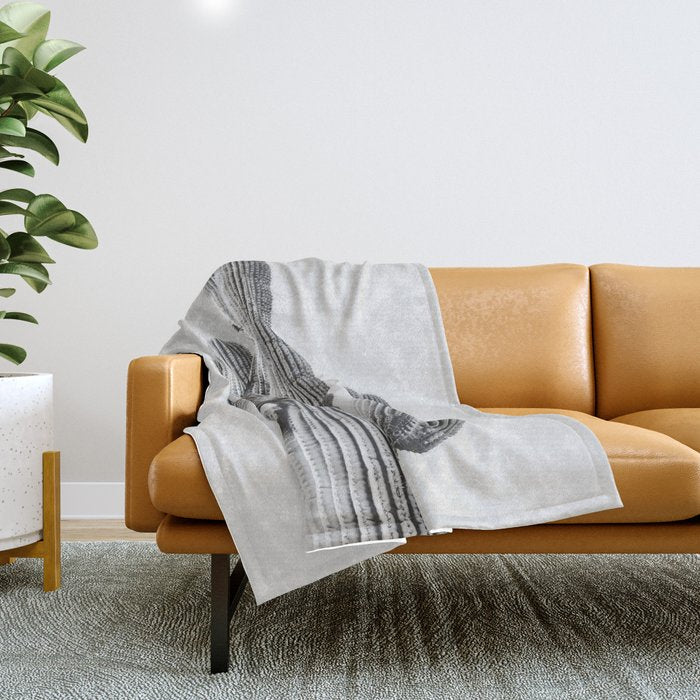 DESERT CACTUS XIX / Scottsdale, Arizona Throw Blanket Gallery Image 1