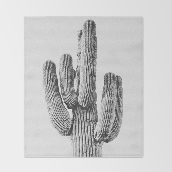 DESERT CACTUS XIX / Scottsdale, Arizona Throw Blanket Gallery Image 2