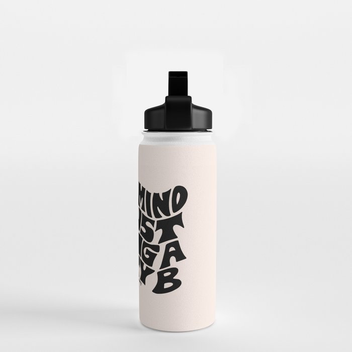 Don't Mind Me in Black Water Bottle Gallery Image 2