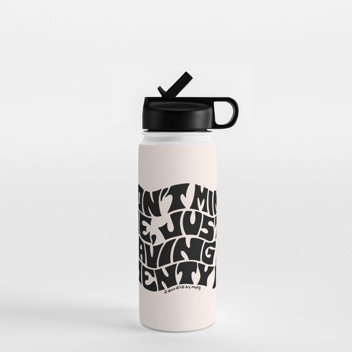 Don't Mind Me in Black Water Bottle Gallery Image 1