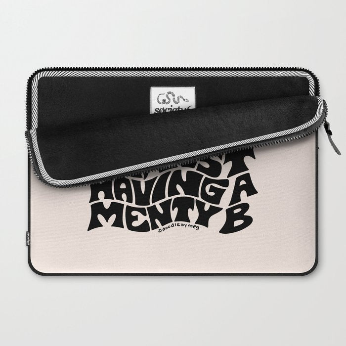 Don't Mind Me in Black Laptop Sleeve Gallery Image 2