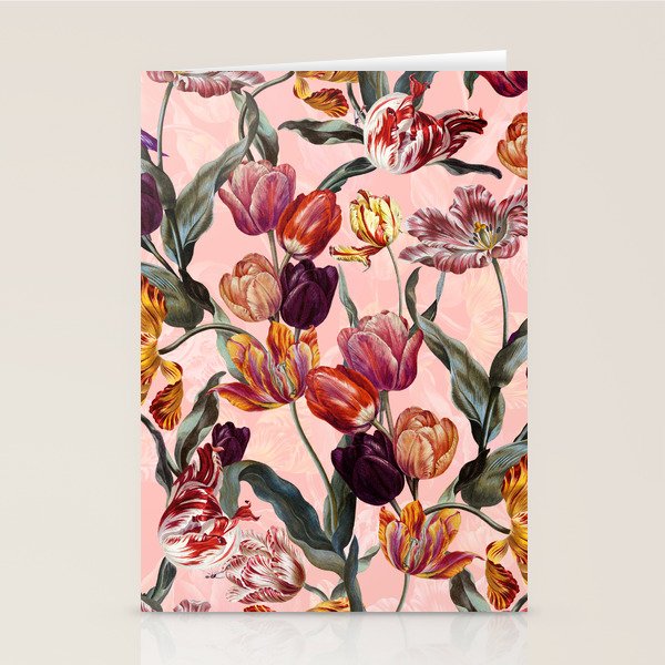 Magic Tulips Pattern III Stationery Card Gallery Image 2