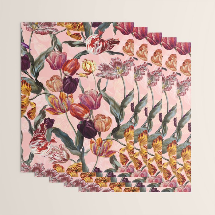 Magic Tulips Pattern III Wrapping Paper Gallery Image 3