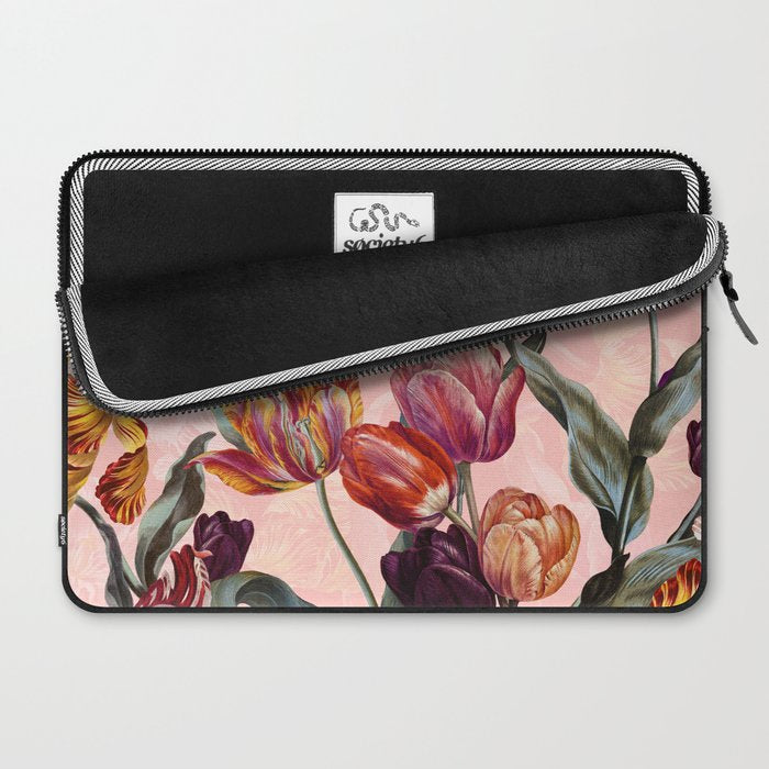 Magic Tulips Pattern III Laptop Sleeve Gallery Image 2