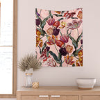 Magic Tulips Pattern III Wall Tapestry Gallery Image 2