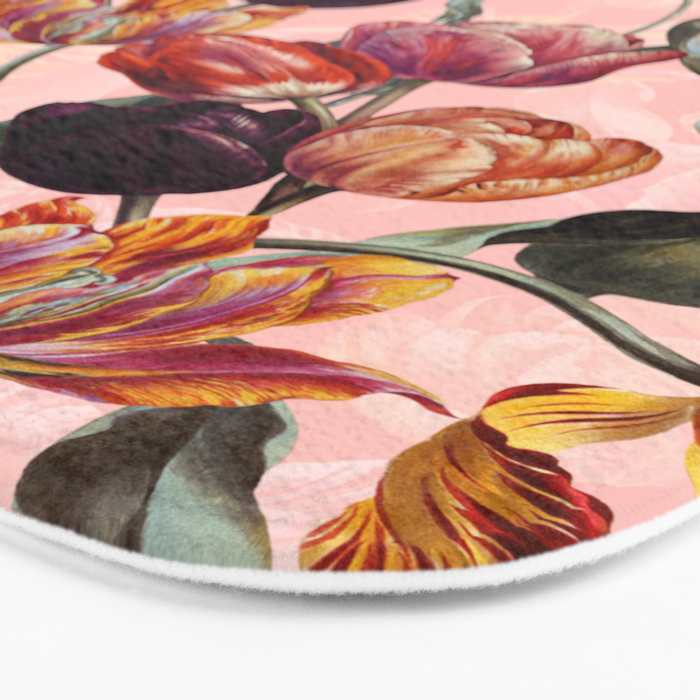 Magic Tulips Pattern III Bath Mat Gallery Image 3