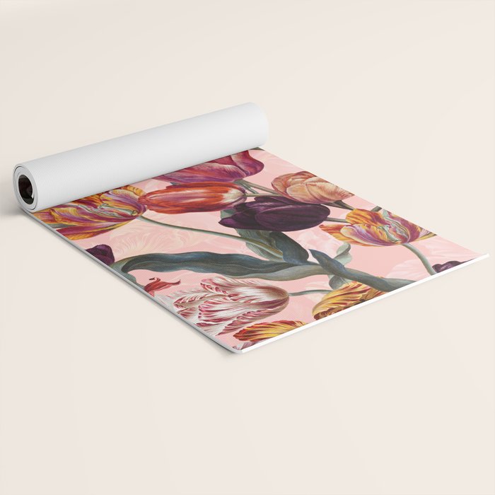 Magic Tulips Pattern III Yoga Mat Gallery Image 2