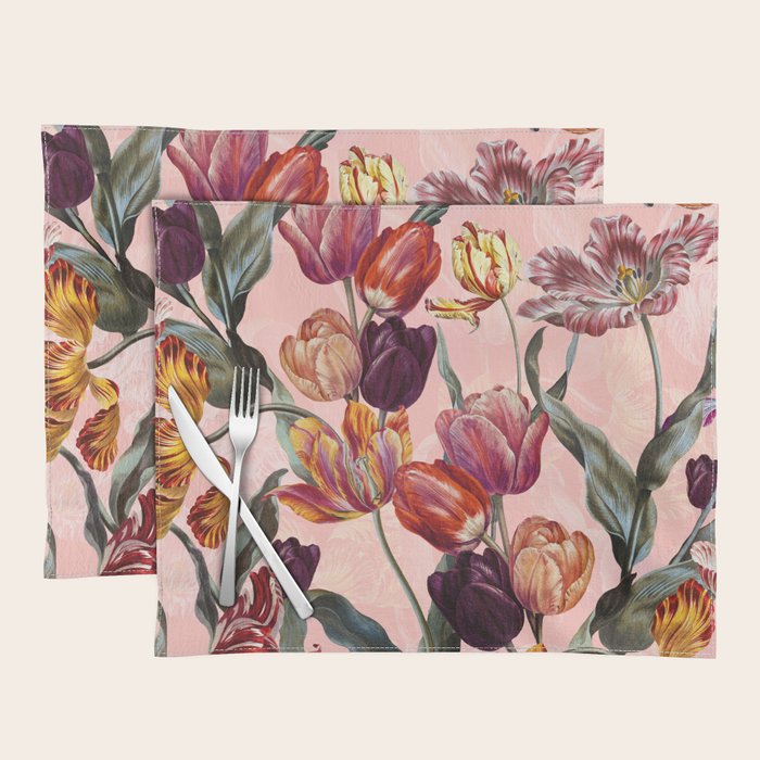 Magic Tulips Pattern III Placemat Gallery Image 1