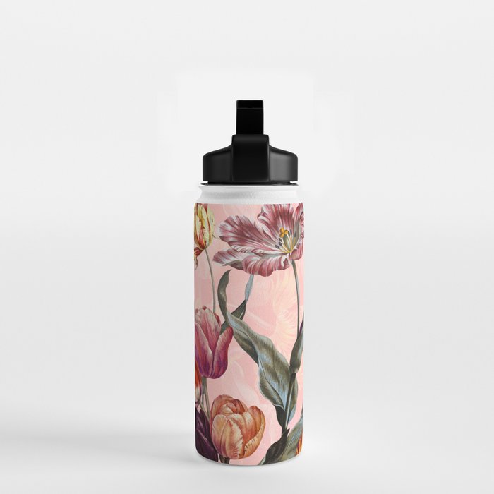 Magic Tulips Pattern III Water Bottle Gallery Image 2