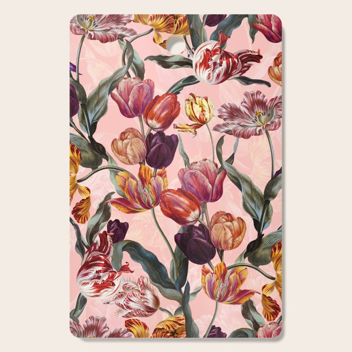 Magic Tulips Pattern III Cutting Board Gallery Image 1