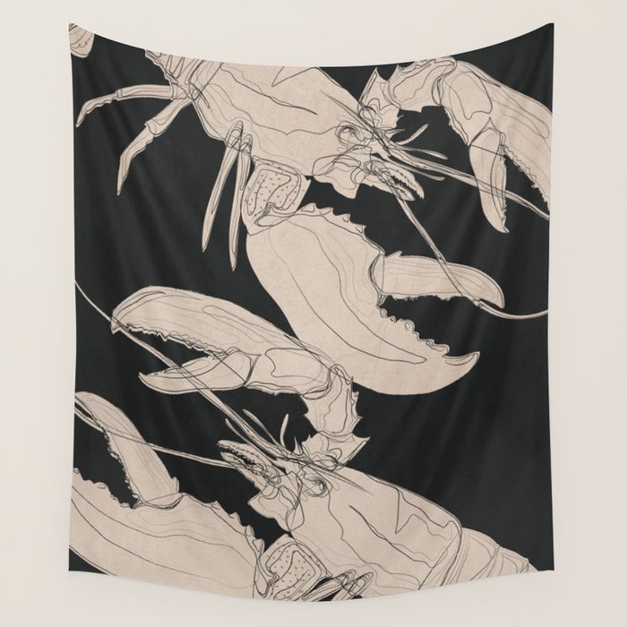 Lobsters 1 Wall Tapestry Gallery Image 4