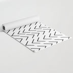 Mudcloth Black and White Yoga Mat Gallery Image 2