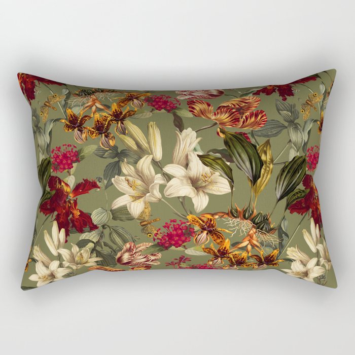 Flower Garden Serenade II Rectangular Pillow Gallery Image 2