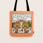 Gemini Gingerbread House Tote Bag Gallery Image 1