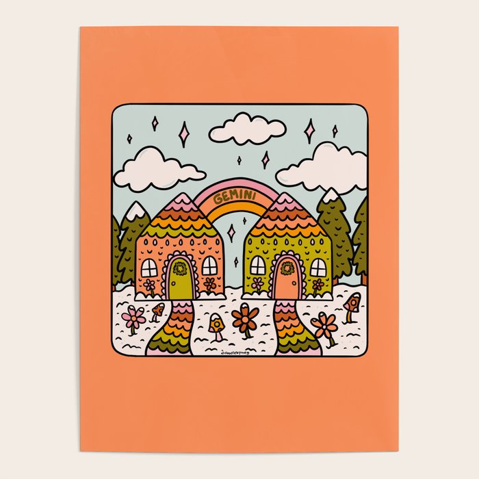 Gemini Gingerbread House Poster Gallery Image 1