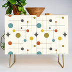 Mid Century Modern Atomic Abstract Pattern Credenza Gallery Image 1