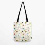 Mid Century Modern Atomic Abstract Pattern Tote Bag Gallery Image 2