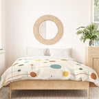 Mid Century Modern Atomic Abstract Pattern Duvet Cover Gallery Image 3