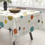Mid Century Modern Atomic Abstract Pattern Tablecloth Gallery Image 3