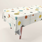 Mid Century Modern Atomic Abstract Pattern Tablecloth Gallery Image 1