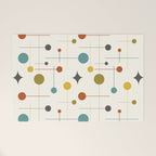 Mid Century Modern Atomic Abstract Pattern Welcome Mat Gallery Image 1