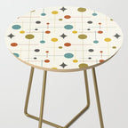 Mid Century Modern Atomic Abstract Pattern Side Table Gallery Image 2