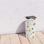 Mid Century Modern Atomic Abstract Pattern Travel Mug Gallery Image 4