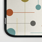 Mid Century Modern Atomic Abstract Pattern Laptop Sleeve Gallery Image 3