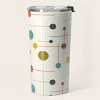 Mid Century Modern Atomic Abstract Pattern Travel Mug Gallery Image 2