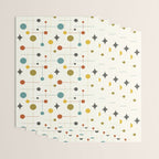 Mid Century Modern Atomic Abstract Pattern Wrapping Paper Gallery Image 3