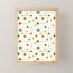 Mid Century Modern Atomic Abstract Pattern Mini Art Print Gallery Image 1