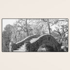 New Orleans City Park black and white photography Desk Mat Gallery Image 3