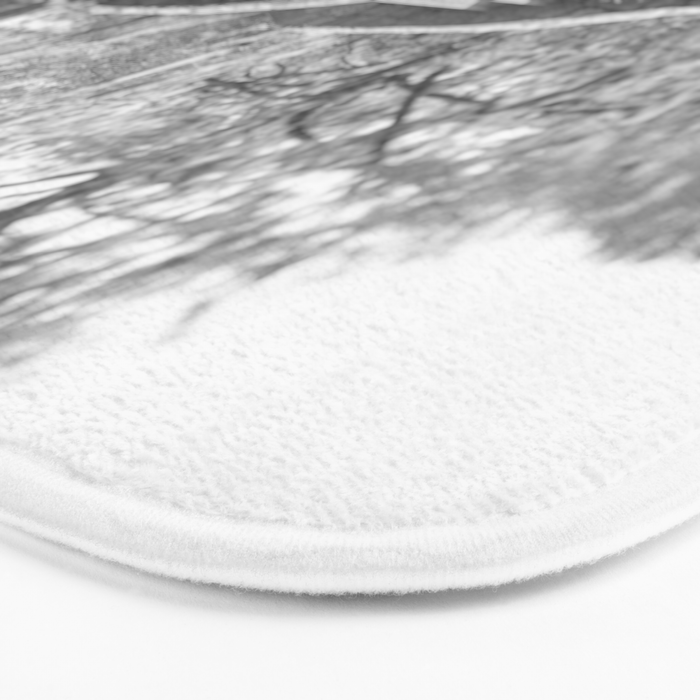 New Orleans City Park black and white photography Bath Mat Gallery Image 3