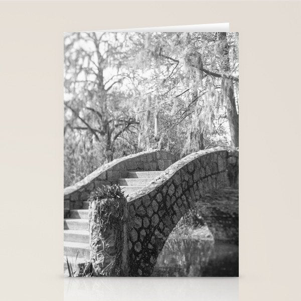 New Orleans City Park black and white photography Stationery Card Gallery Image 2