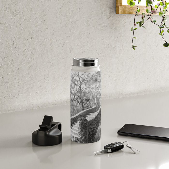 New Orleans City Park black and white photography Water Bottle Gallery Image 4