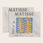 Royal Blue & Supernova: Matisse Paper Leaf Cutouts 02 Placemat Gallery Image 1
