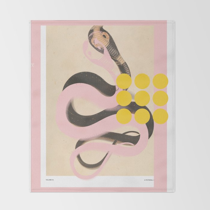abstract daydream snake mix Throw Blanket Gallery Image 2
