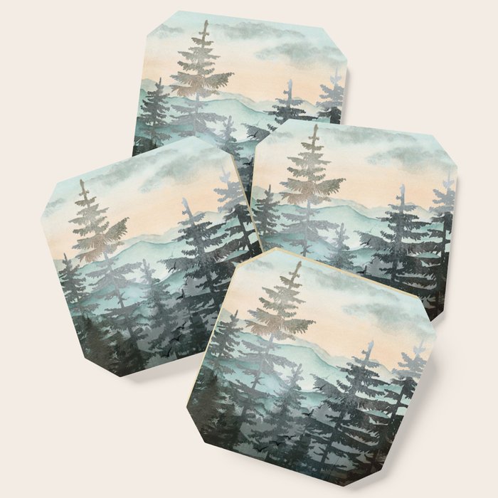 Pine Trees Coaster Gallery Image 1